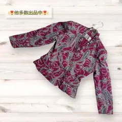 総柄美品❗️【ルシック東京】ペイズリー柄ジャケット 11 レディース