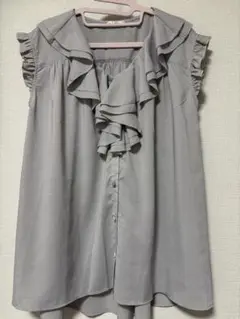 axes♡フリル ノースリーブブラウス