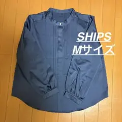 SHIPS シップス パールモチーフボタンタックブラウス　Mサイズ
