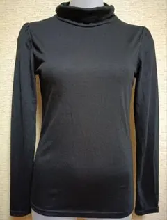 ★未使用★　ハイネックトップス　【ブラック・М】