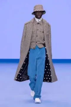 【Paul Smith AW20】ランウェイモデル 切りっぱなしデザイン コート