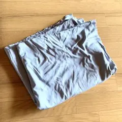 大判ハンドメイド用生地 伸縮ストレッチ素材 ライトグレー ブランケット 無地①