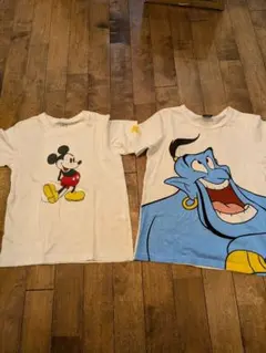 ミッキーとジーニー Tシャツ 120cm 2枚セット