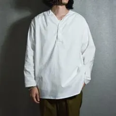 ロシア軍 スリーピングシャツ Vヘンリーネック　春夏　ユーロ　militaryのサムネイル