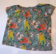 baby Gap 花柄インコ柄Ｔシャツ90