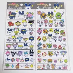たまごっち プチプチおみせっち 4size STICKER 2枚セット