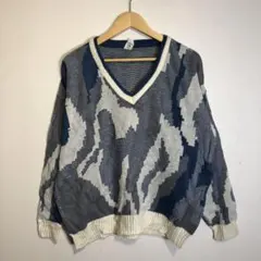 90's vintage ストライプ ニット グランジ　ストリート