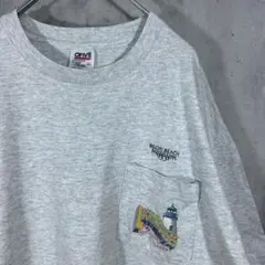 90s USA製 【anvil】 スーベニア MAP 古着 ポケットTシャツ