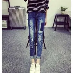 Ｌ ☆ダメージ デニム パンツ♪  ロンハーマン、Lee好きオススメ★