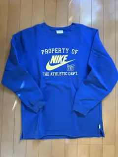 値下げ！Nike プリント入り トレーナー 青　古着
