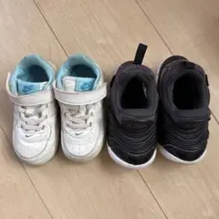 Nike ベルト付きスニーカー ホワイト/ブルー　ブラック　2足セット