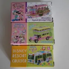 2015年新品トミカ ディズニークルーザートランジットスチーマーオミニバス３台