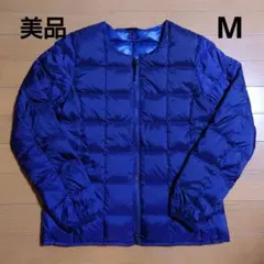 美品 TAION タイオン ネイビー ダウンジャケット M 紺