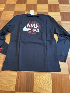 【新品】NIKE SB ナイキ プリントロンT ブラック　サイズL
