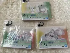 新品•未開封BANDAI ワンピース　一番くじ　 透明ポーチ3個セット