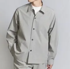 Muji Lbo 太番手リネンドローストリングジャケット チャコールグレー L