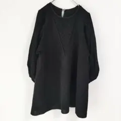 〈ATELIER SIX 〉カットソー　七分袖　レース　Aライン　40