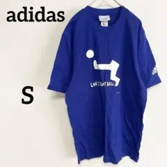 adidas アディダス Tシャツ ブルー サッカー スポーツシャツ