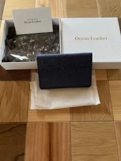 Ocean Leather ネイビー メガネケース ヒラマサ革 希少 在庫7つ Ocean Leather ネイビー メガネケース ヒラマサ革 希少 在庫7つ - メルカリ