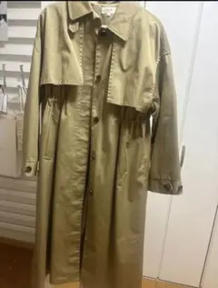 BEAMS カーキ トレンチコート Mサイズ