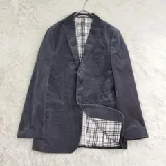 20957✨️バーバリーブラックレーベル ベロアテーラードジャケット ノバチェック