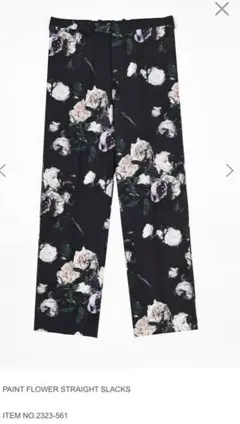 LAD MUSICIAN PAINT FLOWER 花柄　パンツ