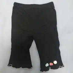 キッズ レギンス ブラック 90cm りんご柄のサムネイル