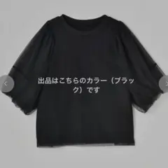 しまむら　袖チュールトップスのサムネイル