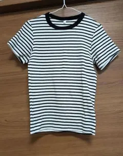 【coca】ボーダー半袖カットソー（L）
