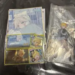 プロセカ　色紙　アクリルスタンド　メモステ　箔押し　鏡音レン
