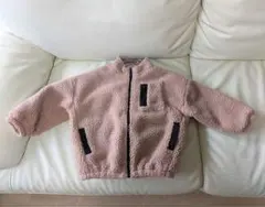 ペアマノン　ボアジャケット くすみピンク キッズ