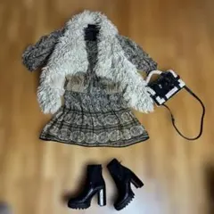 ジレ ファーコート