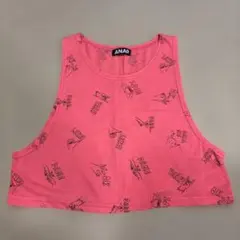 ANAP クロップドタンクトップ ピンク