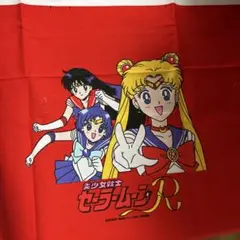 セーラームーン プリント生地 赤