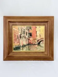 S.オカザ 風景画 油彩額縁 S.オカザ 風景画 油彩額縁 - メルカリ