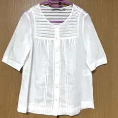 【❤️美品‼︎】シーバイクロエ　白　半袖　ブラウス　チェニック