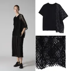 Y's 26ss レースアシンメトリーTシャツのサムネイル