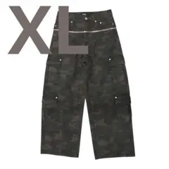 パンツ goar.archive Camo zipper waisted pants S GOAR】ZIPPER WAIST PANTS CAMO | AURUM