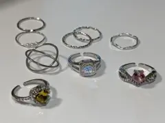 晴*中様 まとめ売りほぼ新品リングセット 8個