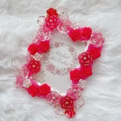 トレカケース　ホイップデコケース　B8 バラ　赤　レッド　③