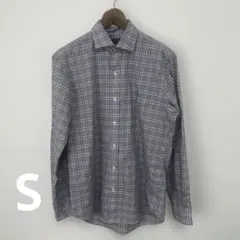 ラルフローレン　シャツ　メンズ　S 春夏　オレンジ　ブルーチェック　美品