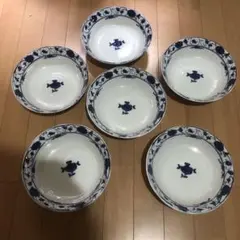 有古窯　美濃焼　牡丹唐草　カレー皿　６枚セット　(５枚➕１枚) 盛り鉢