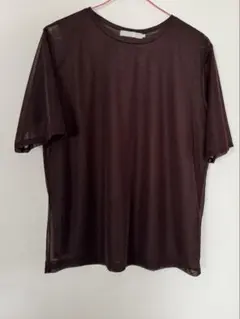 【極美品】　iCBシースルー ダークブラウン 半袖Tシャツのサムネイル
