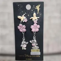 【新品】ディズニー ピアス 桜 ミニーちゃんのサムネイル