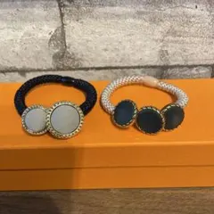 エレガントなヘアゴム 2色セット