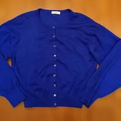 earth music & ecology 青色、差し色カーディガン