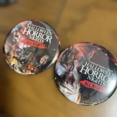 ユニバーサル・スタジオ・ジャパン ハロウィン ホラー ナイト缶バッジ 2個セットのサムネイル