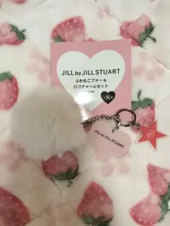 JILL by JILL STUART ふわもこファー&ロゴチャーム 白ファー
