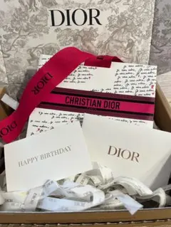 Dior ギフト袋 ショッパー リボン カードセット
