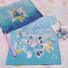 スパークリングジュビリー☆巾着.フラッグデイジー☆ディズニーシー25周年　o a